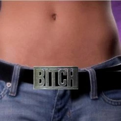 Bewild Bitch Belt Buckle With FREE Leather Belt