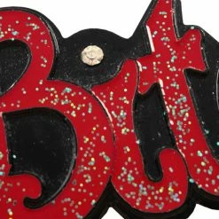 Bewild Belt Buckles Bitch Glitter Rhinestone Belt Buckle With FREE Leather Belt