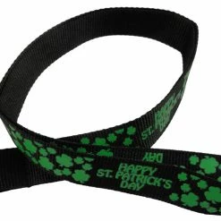 Bewild Black Happy St. Patrick's Day Lanyard