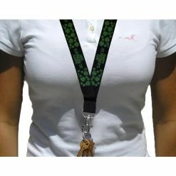 Bewild Black Happy St. Patrick's Day Lanyard