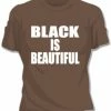 Bewild Black Is Beautiful Girls T-Shirt Cool Funny & Offensive