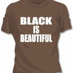 Bewild Black Is Beautiful Girls T-Shirt Cool Funny & Offensive