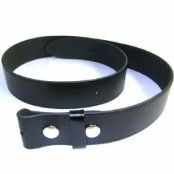 Bewild Black Leather Belt No Buckle