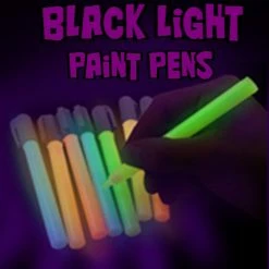 Bewild Black Light UV Reactive Neon Paint Pens (Set Of 5) Glow & Black Light Paint