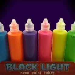 Bewild Black Light UV Reactive Neon Paint (Set Of 6 Paints) Glow & Black Light Paint