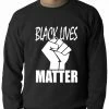 Bewild Black Lives Matter Fist Crewneck Sweatshirt