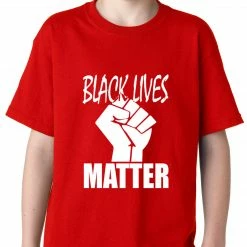 Bewild Black Lives Matter Fist Kids T-shirt Nationality & Ethnic