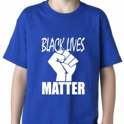 Bewild Black Lives Matter Fist Kids T-shirt Nationality & Ethnic