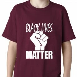 Bewild Black Lives Matter Fist Kids T-shirt Nationality & Ethnic
