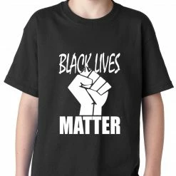 Bewild Black Lives Matter Fist Kids T-shirt Nationality & Ethnic