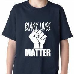 Bewild Black Lives Matter Fist Kids T-shirt Nationality & Ethnic
