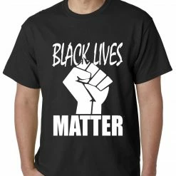 Bewild Black Lives Matter Fist Mens T-shirt