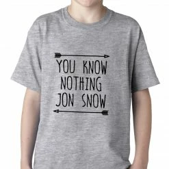 Bewild (Black Print) You Know Nothing Jon Snow Kids T-shirt