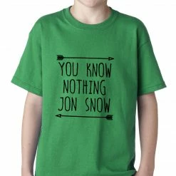 Bewild (Black Print) You Know Nothing Jon Snow Kids T-shirt