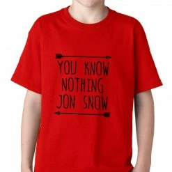 Bewild (Black Print) You Know Nothing Jon Snow Kids T-shirt