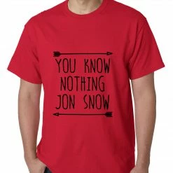 Bewild (Black Print) You Know Nothing Jon Snow Mens T-shirt