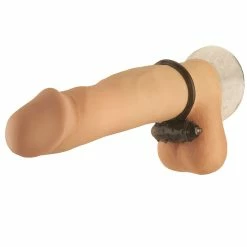 Bewild Black Smoke Mini One-Touch Vibrating Cock Ring Adult Novelties