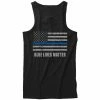 Bewild Blue Lives Matter Blue Line Flag Tank Top Positive Reinforcement