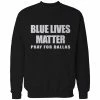 Bewild Blue Lives Matter - Pray For Dallas Adult Crewneck