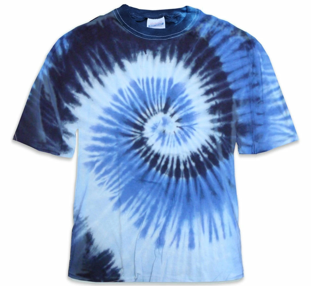 Bewild Blue Ocean Spiral Tie Dye T-Shirt 4 Bewild Blue Ocean Spiral Tie Dye T-Shirt