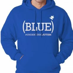 Bewild (BLUE) #UNDERSTAND AUTISM Adult Hoodie