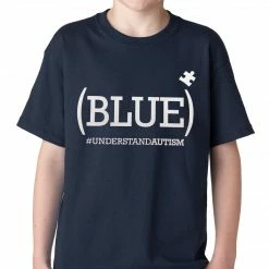 Bewild (BLUE) #UNDERSTAND AUTISM Kids T-shirt Positive Reinforcement