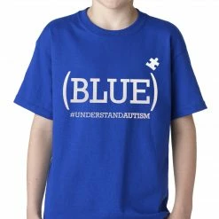 Bewild (BLUE) #UNDERSTAND AUTISM Kids T-shirt Positive Reinforcement