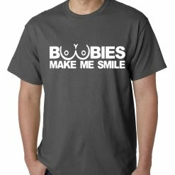 Bewild Cool Funny & Offensive Boobies Make Me Smile T-Shirt 10 Bewild Cool Funny & Offensive Boobies Make Me Smile T-Shirt