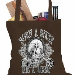 Bewild Born To Be A Biker Tote Bag