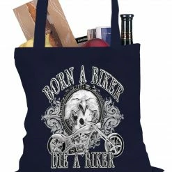 Bewild Born To Be A Biker Tote Bag