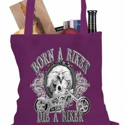Bewild Born To Be A Biker Tote Bag