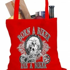 Bewild Born To Be A Biker Tote Bag