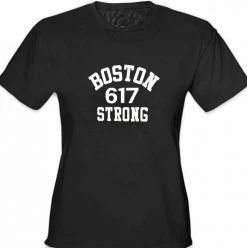 Bewild Boston 617 Strong Girl's T-Shirt Say It Loud