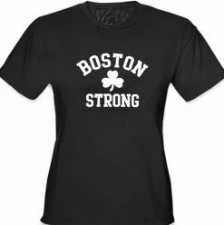 Bewild St.Patricks Day Boston Strong Irish Shamrock Girl's T-Shirt