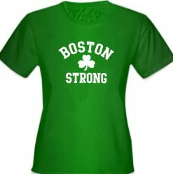 Bewild St.Patricks Day Boston Strong Irish Shamrock Girl's T-Shirt