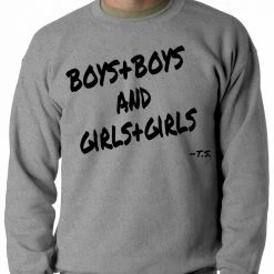 Bewild Boys + Boys And Girls + Girls Crewneck Sweatshirt Cool Funny & Offensive