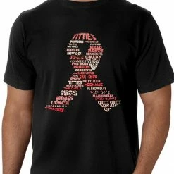 Bewild Breast Cancer Awareness "Words" Men's T-Shirt