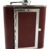 Bewild Flask With Built In Cigarette Case (Brown, 5oz) (For Regular Size Cigarettes) Cigarette Cases