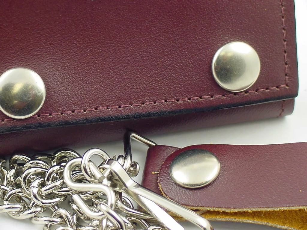 Bewild 4" Brown Tri-Fold Leather Chain Wallet Wallets & Chains 5 Bewild 4" Brown Tri-Fold Leather Chain Wallet Wallets & Chains