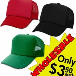 Bewild Bulk Solid Color Trucker Hats 12 Pack Only $3.50 Each Brimmed Hats