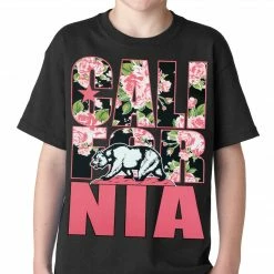 Bewild California Floral Pattern Kids T-shirt
