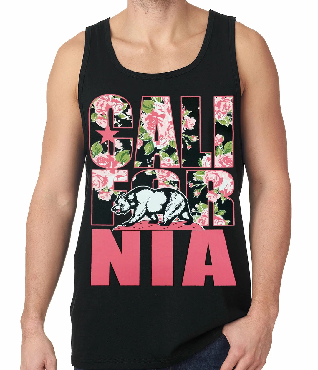 Bewild California Floral Pattern Tank Top Cool Funny & Offensive 4 Bewild California Floral Pattern Tank Top Cool Funny & Offensive