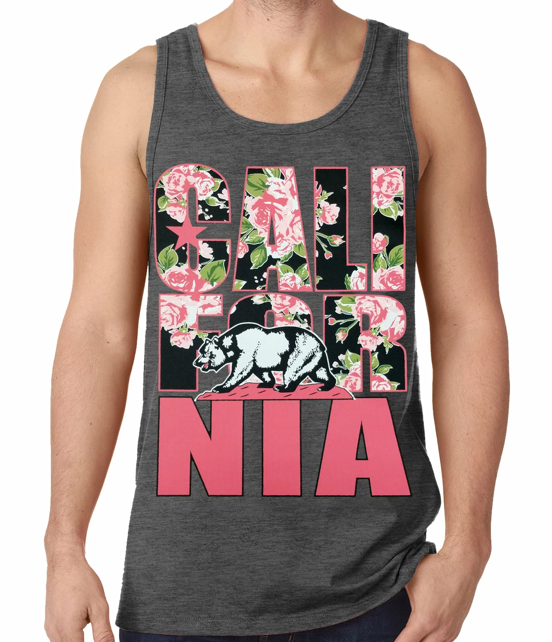 Bewild California Floral Pattern Tank Top Cool Funny & Offensive 5 Bewild California Floral Pattern Tank Top Cool Funny & Offensive