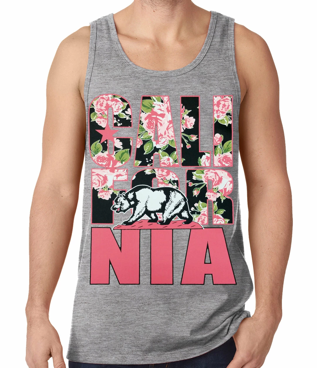 Bewild California Floral Pattern Tank Top Cool Funny & Offensive 6 Bewild California Floral Pattern Tank Top Cool Funny & Offensive