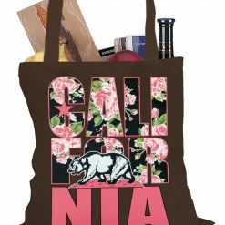 Bewild Cool Funny & Offensive California Floral Pattern Tote Bag