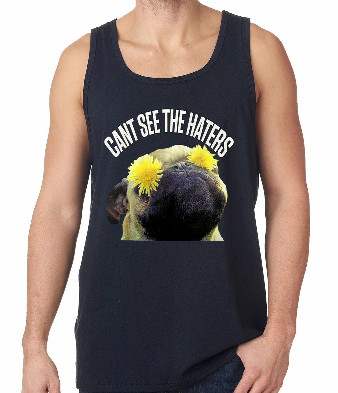 Bewild Can't See The Haters Funny Pug Tank Top Cool Funny & Offensive 7 Bewild Can't See The Haters Funny Pug Tank Top Cool Funny & Offensive