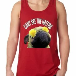 Bewild Can't See The Haters Funny Pug Tank Top Cool Funny & Offensive 15 Bewild Can't See The Haters Funny Pug Tank Top Cool Funny & Offensive