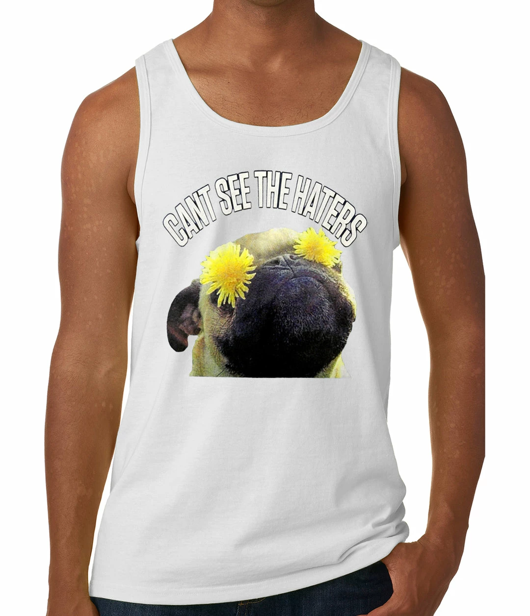 Bewild Can't See The Haters Funny Pug Tank Top Cool Funny & Offensive 9 Bewild Can't See The Haters Funny Pug Tank Top Cool Funny & Offensive