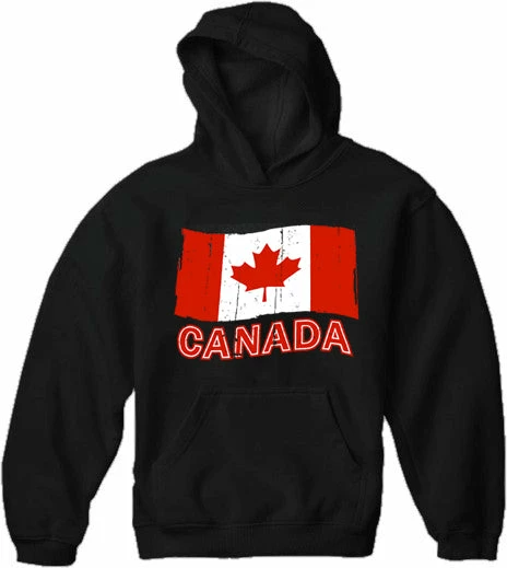 Bewild Canada Vintage Flag Adult Hoodie 3 Bewild Canada Vintage Flag Adult Hoodie