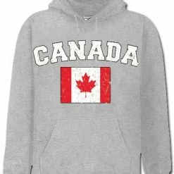 Bewild Canada Vintage Flag International Hoodie Nationality & Ethnic